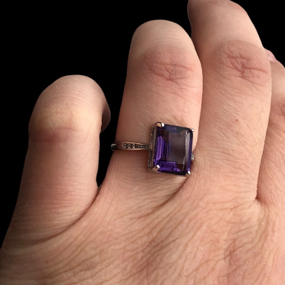 STERLING SILVER AMETHYST - Picture 10 of 12